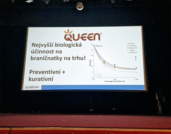 Na seminářích představila společnost Corteva nový fungicid Queen